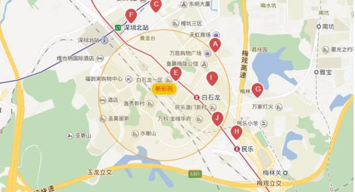新彩苑交通图