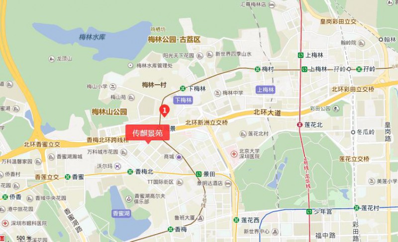 传麒景苑交通图