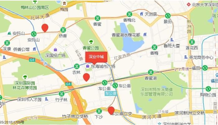 深业中城交通图
