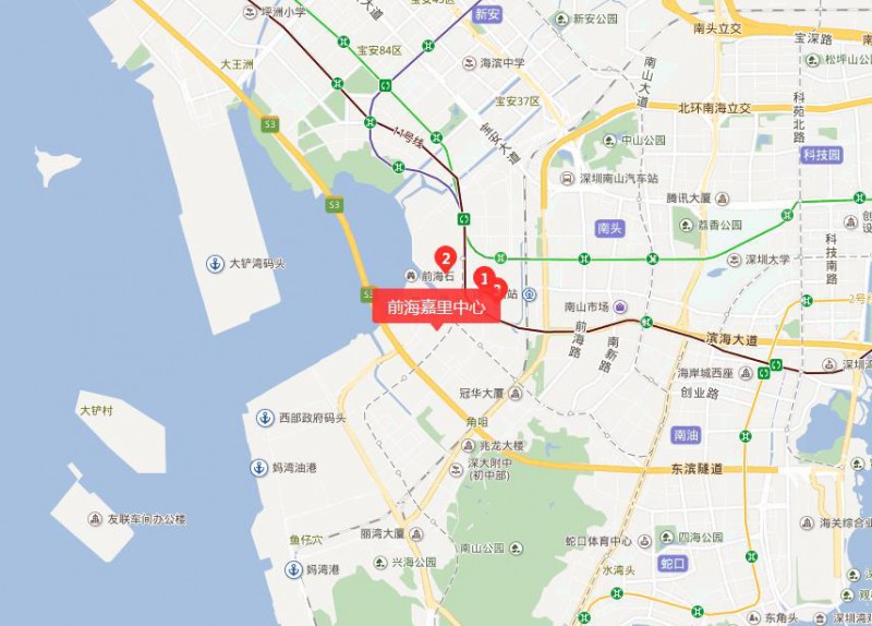 前海嘉里商务中心交通图