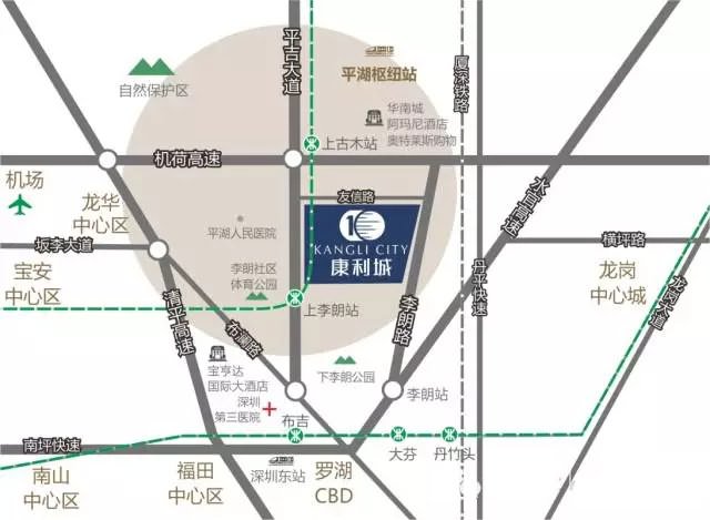 康利城交通图