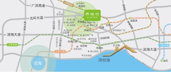 侨城坊q_plex交通图
