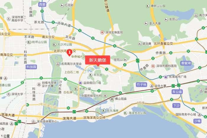 新天鹅堡交通图