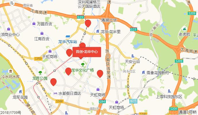 首创·龙华中心交通图