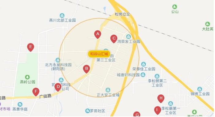 和谷山汇城交通图