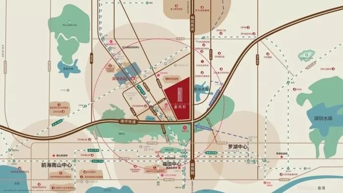 深国际·万科悦城交通图