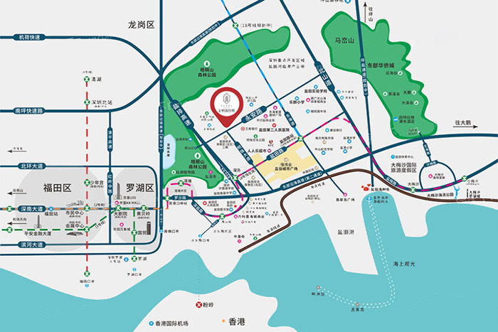中通永安大厦位置交通图