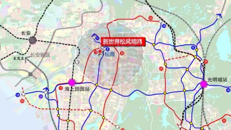 新世界松风明月花园地址交通图