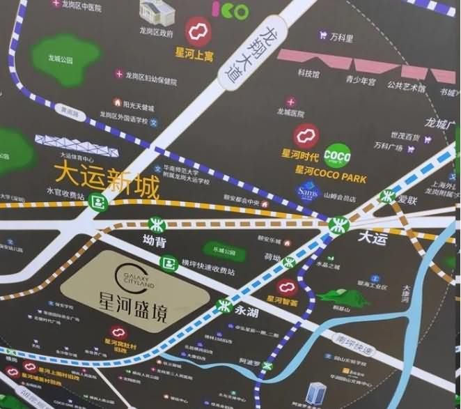 星河盛境府地址交通图