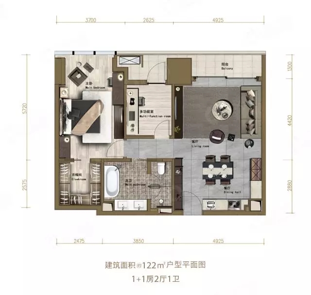 仁恒梦公园户型图